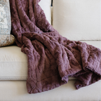 Patterned Faux Fur Throw Blanket