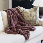 Patterned Faux Fur Throw Blanket