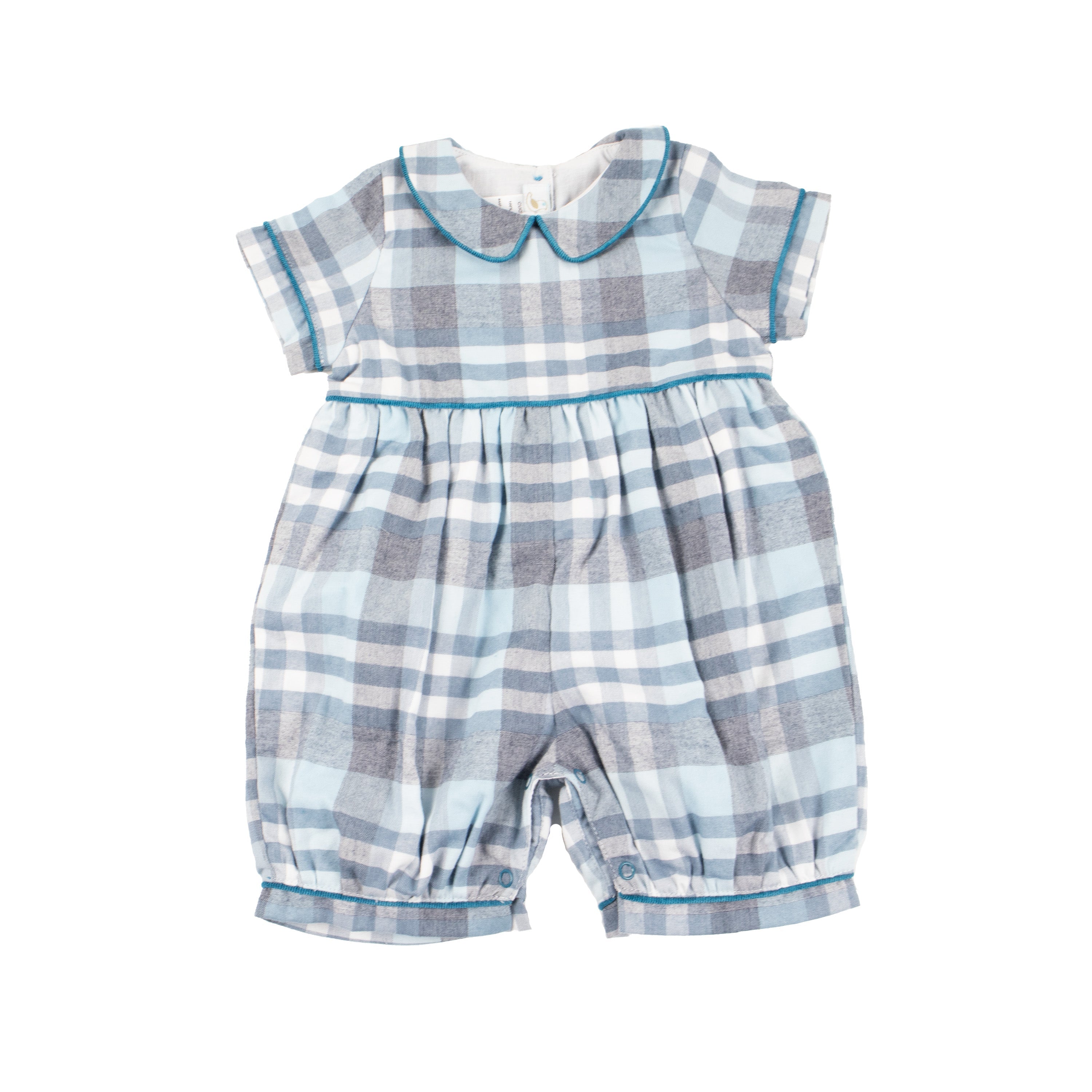 Teal Flannel One Piece