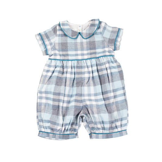 Teal Flannel One Piece