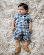 Teal Flannel One Piece