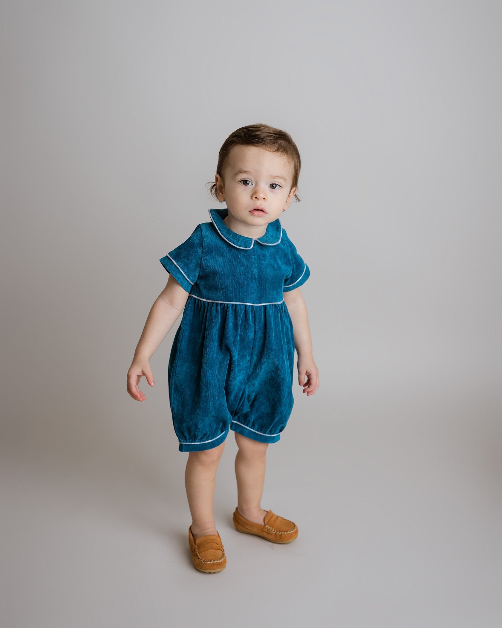 Teal Corduroy One Piece