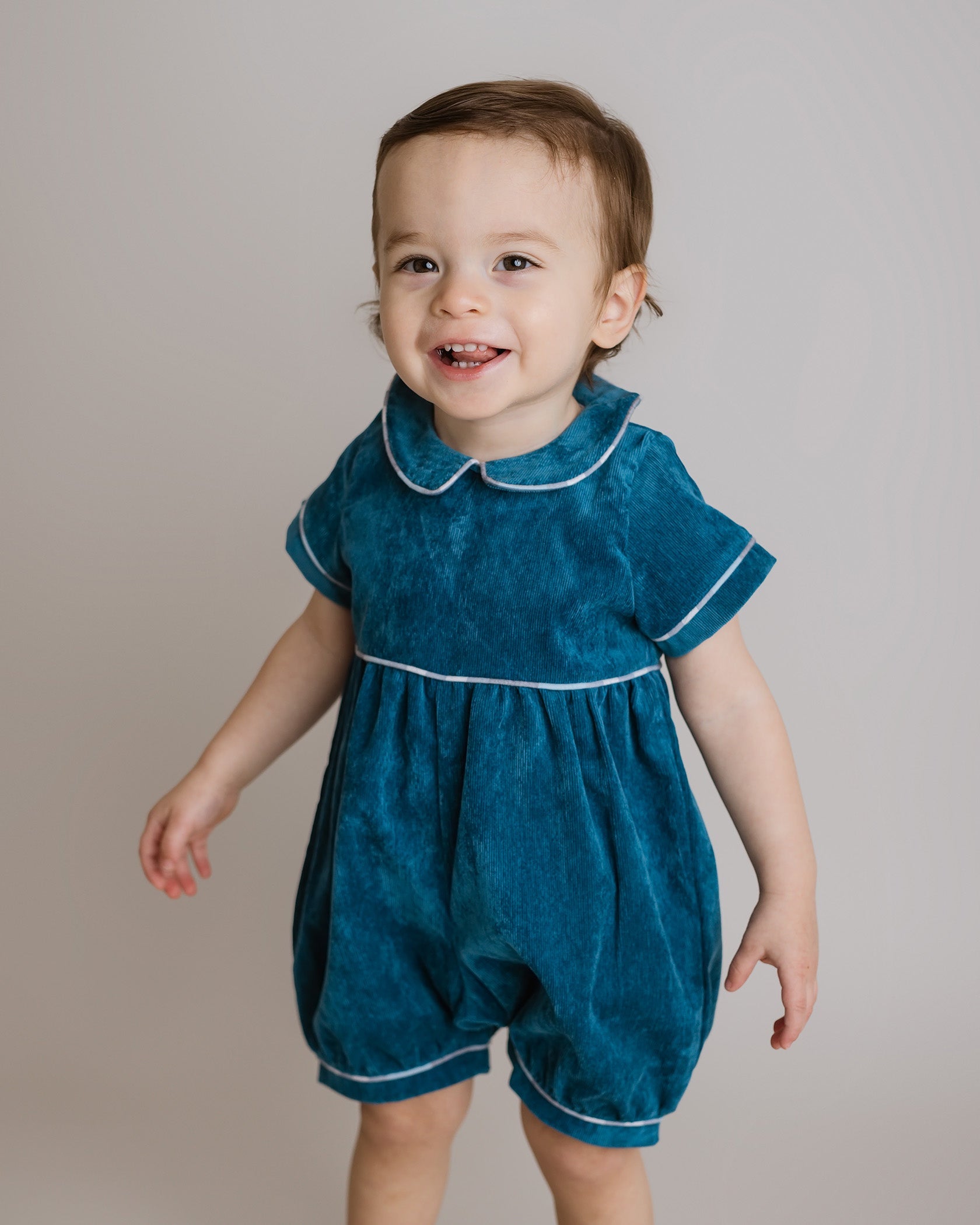 Teal Corduroy One Piece