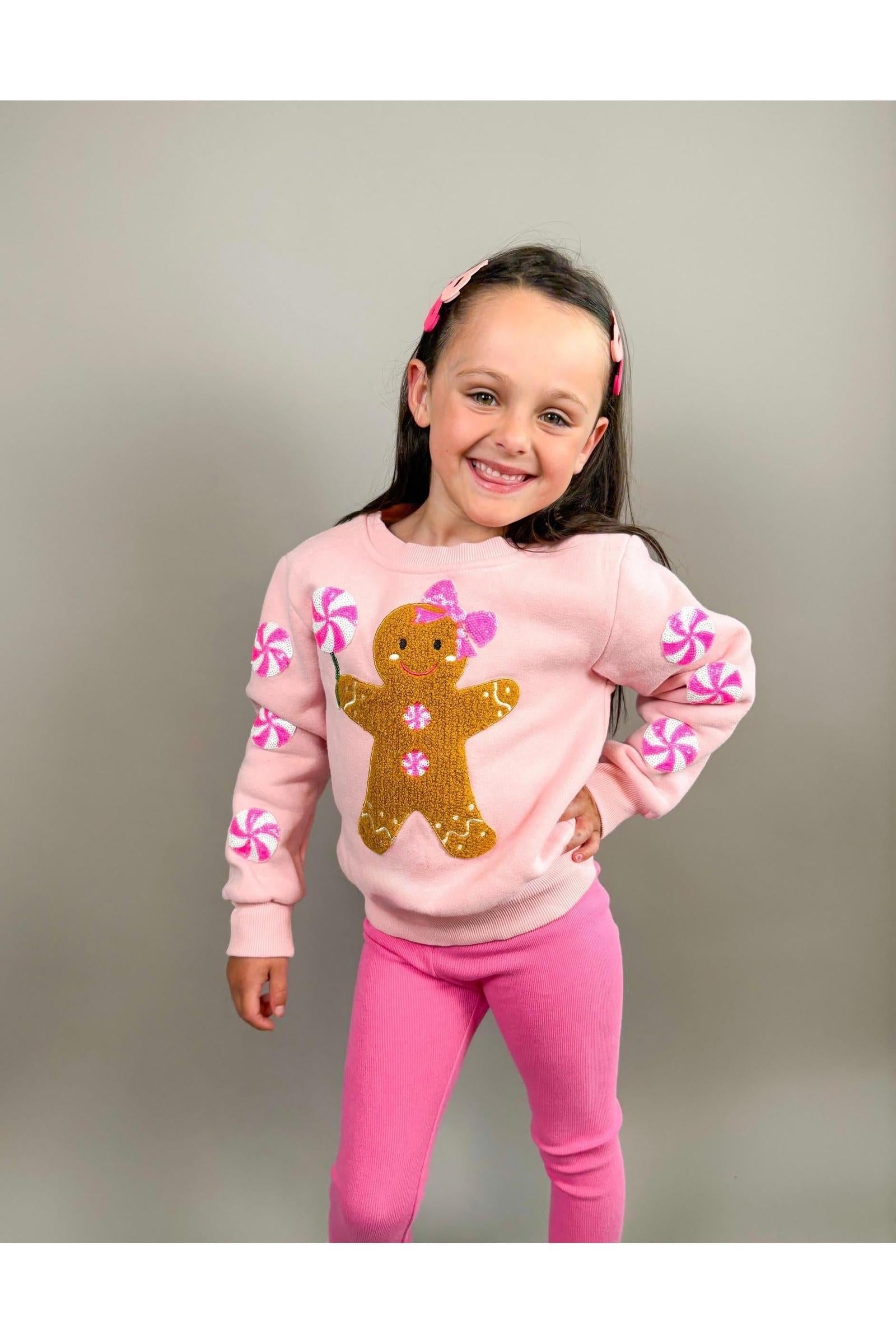 Gingerbread Patched Crewneck