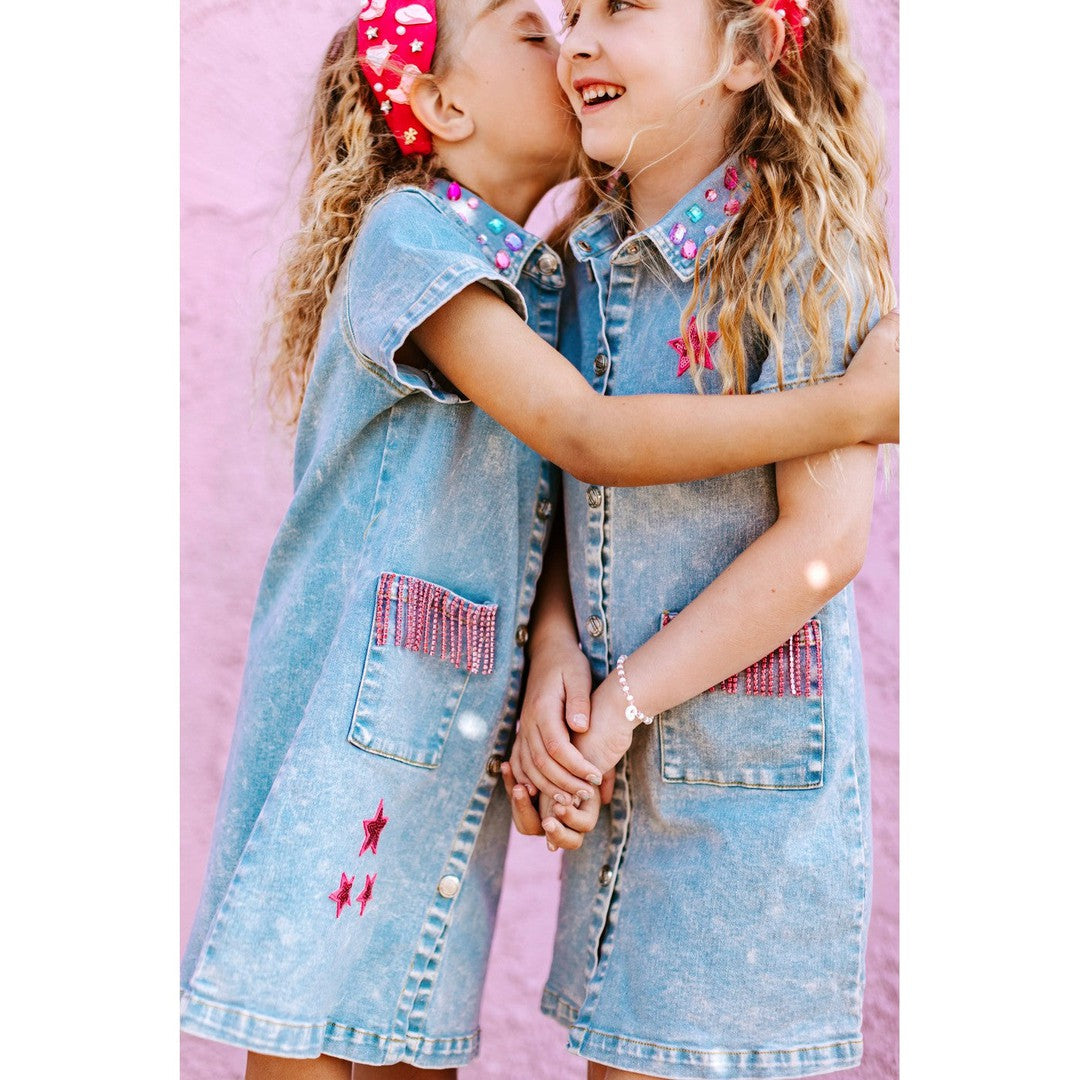 Girls Dolly Denim Dress