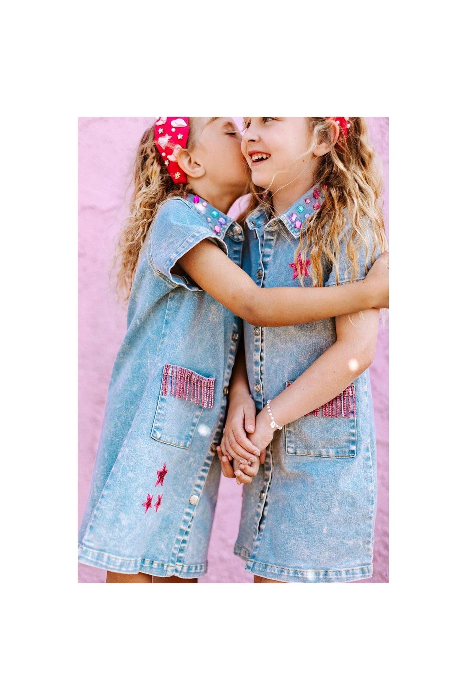 Girls Dolly Denim Dress
