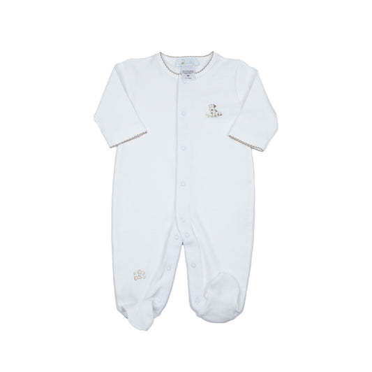 Puppy Footie, White