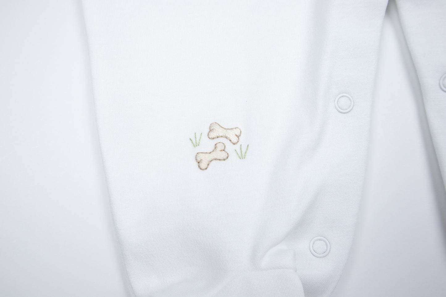 Puppy Footie, White