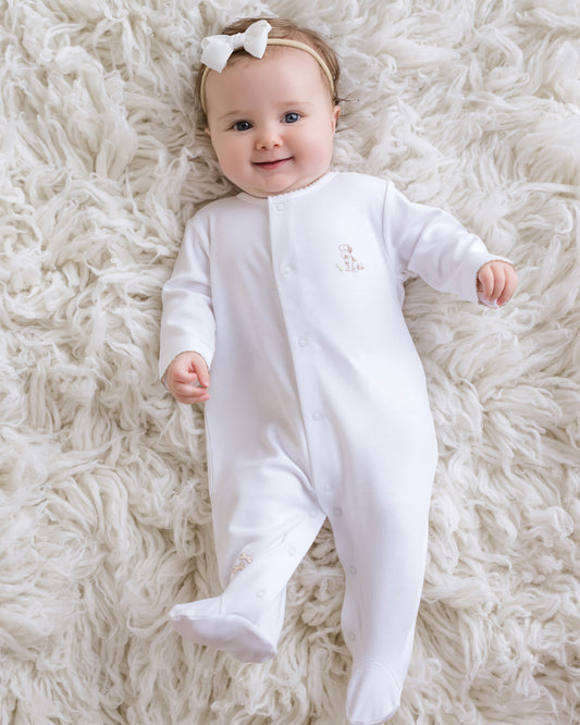 Puppy Footie, White