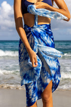 Cashmere Dip Dye Saline Pareo Indigo Blue