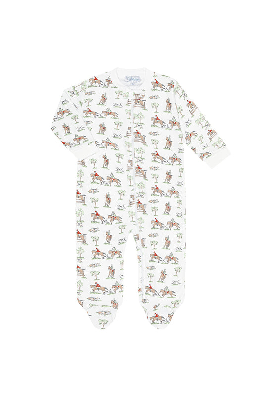 Equestrian Chase Zipper Footie