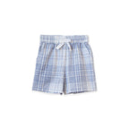 Boys Blue Check Everyday Shorts