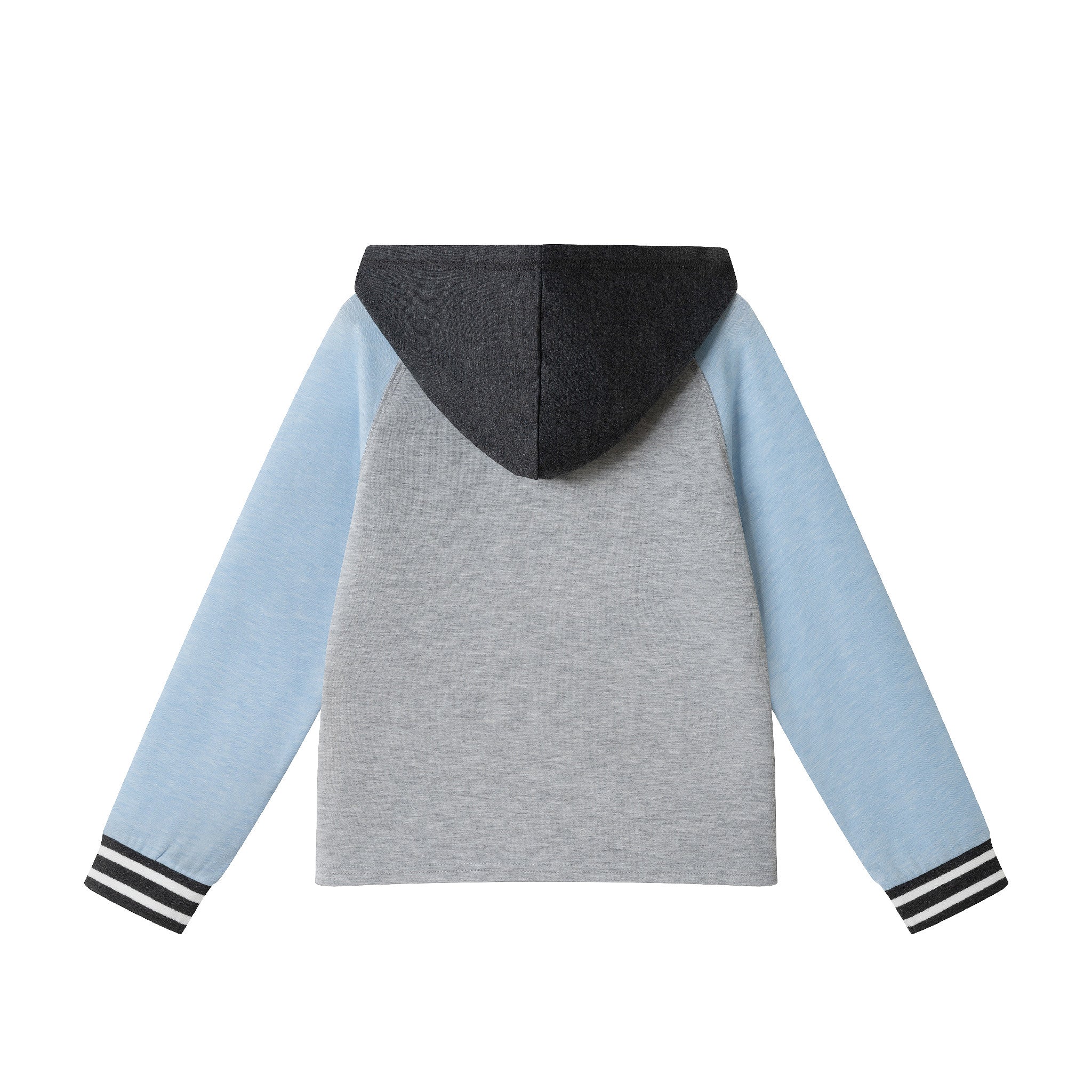 Kids Lightweight Raglan Hoodie Tee | Light Blue