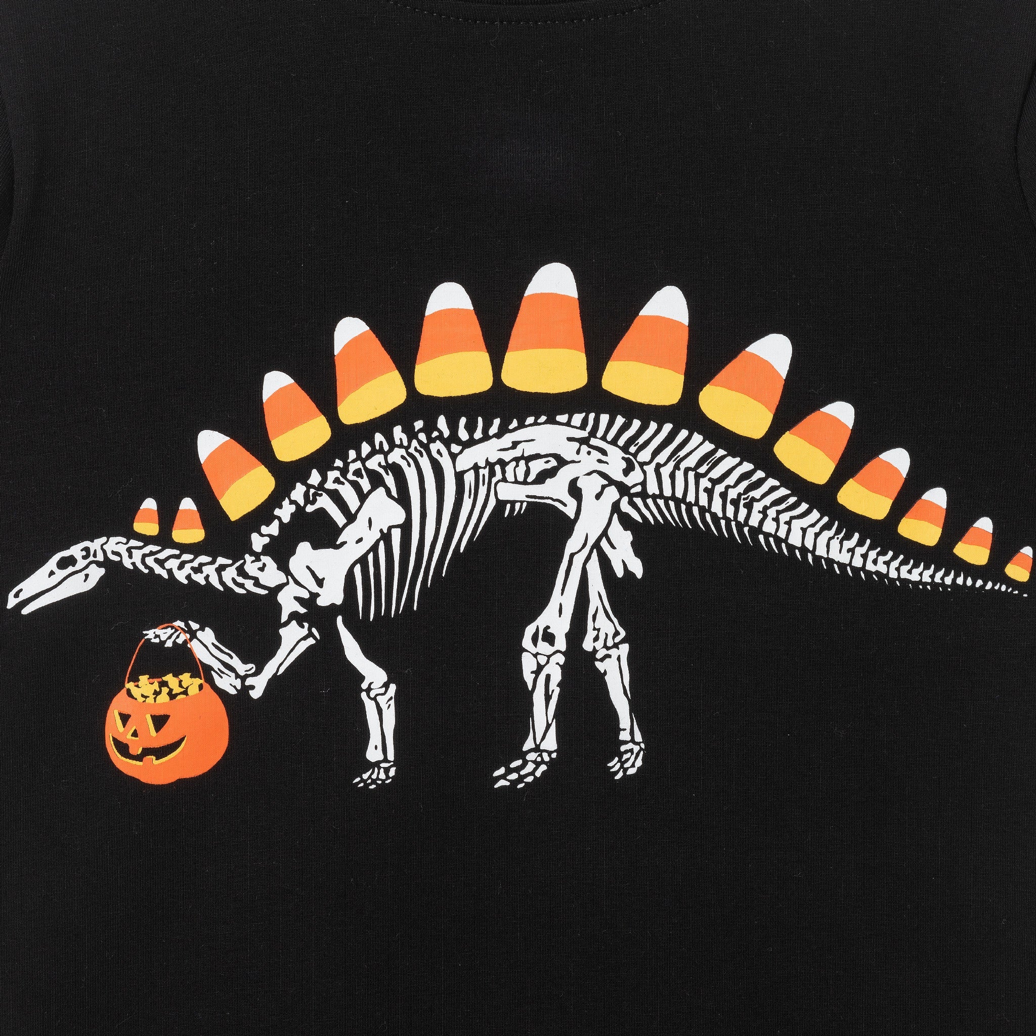 Kids (Size 8) Halloween Graphic Twofer Tee | Candy Dino