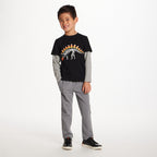 Kids (Size 8) Halloween Graphic Twofer Tee | Candy Dino