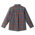 Kids Buttondown Shirt | Navy Plaid