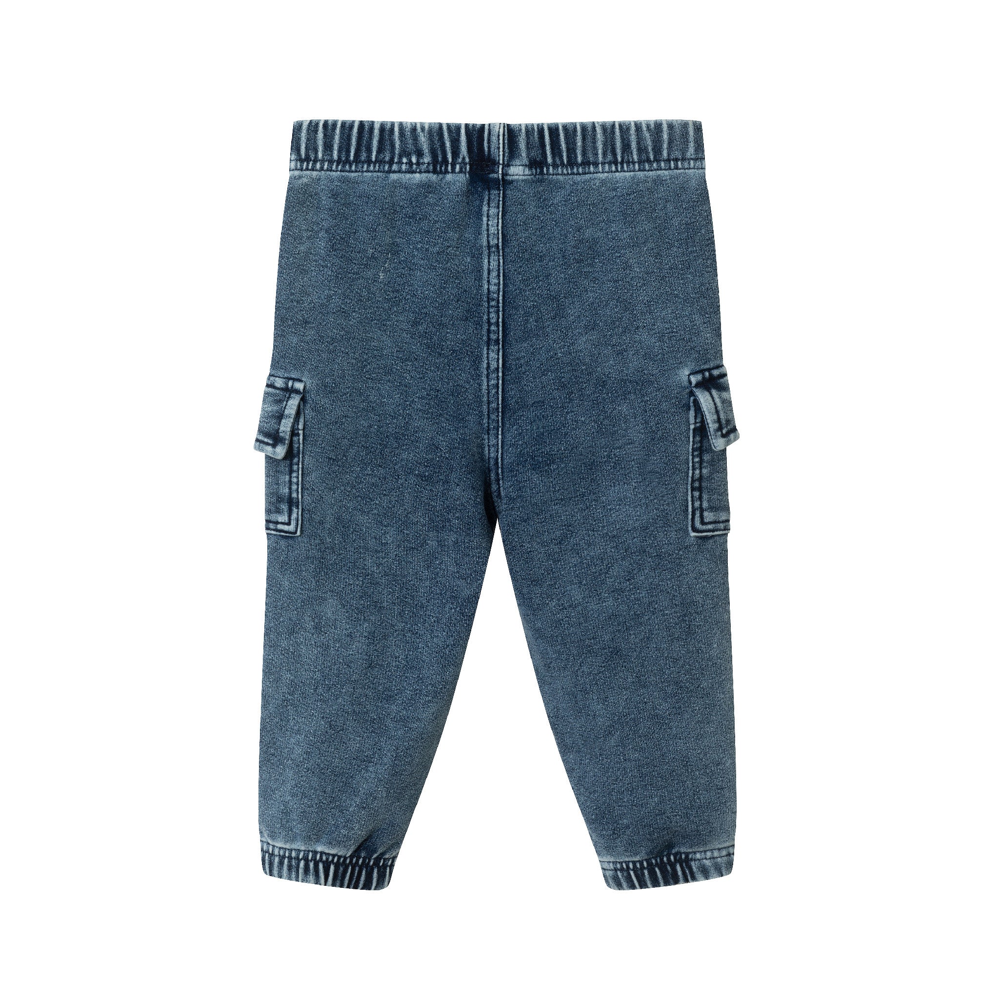 Infant Knit Denim Jogger  | Blue Cargo
