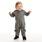 Infant Hooded Toddle Romper | Grey Heather