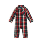 Infant Plaid Shirtall | Red Holiday