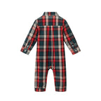 Infant Plaid Shirtall | Red Holiday