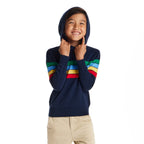 Kids Hooded Sweater | Multi Striped