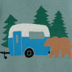 Kids Graphic Sweater | Green Camper