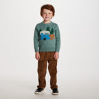 Kids Graphic Sweater | Green Camper