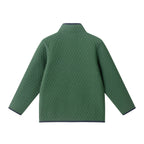 Kids Diamond Quilted Quarter-Zip Pullover | Green