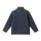 Kids Diamond Quilted Quarter-Zip Pullover | Navy