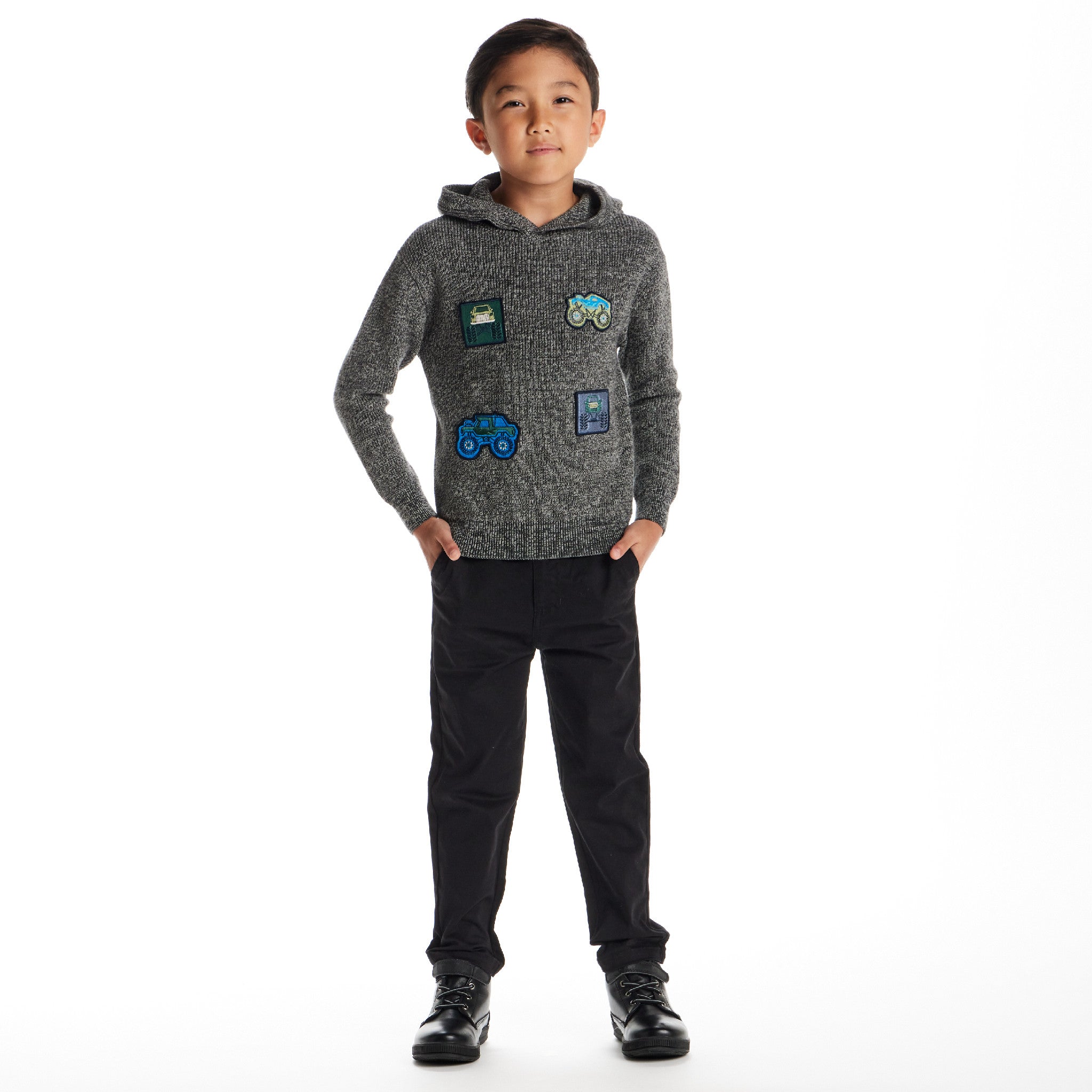 Kids Hooded Sweater | Monster Truck