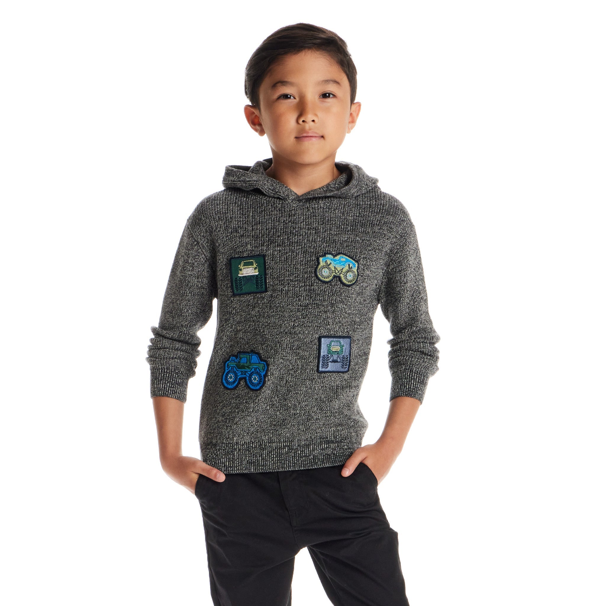 Kids Hooded Sweater | Monster Truck