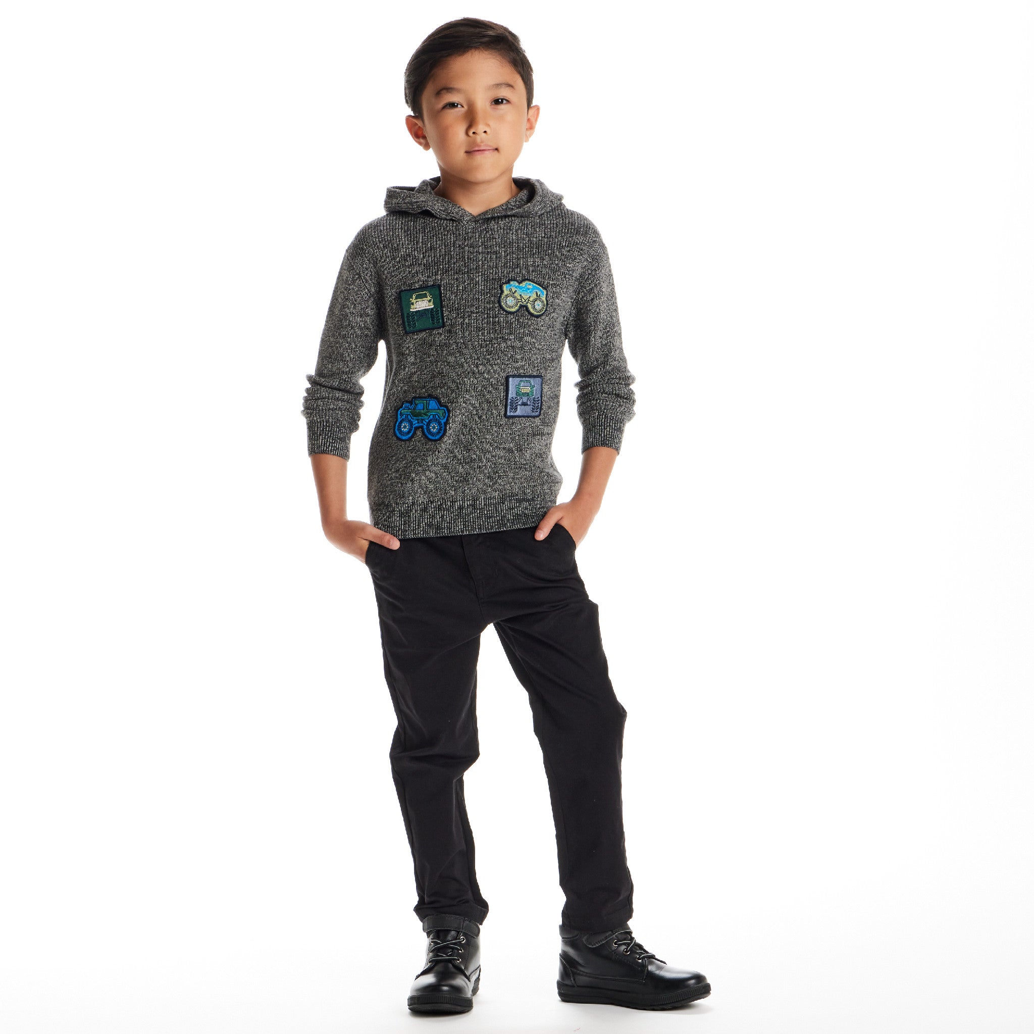 Kids Hooded Sweater | Monster Truck