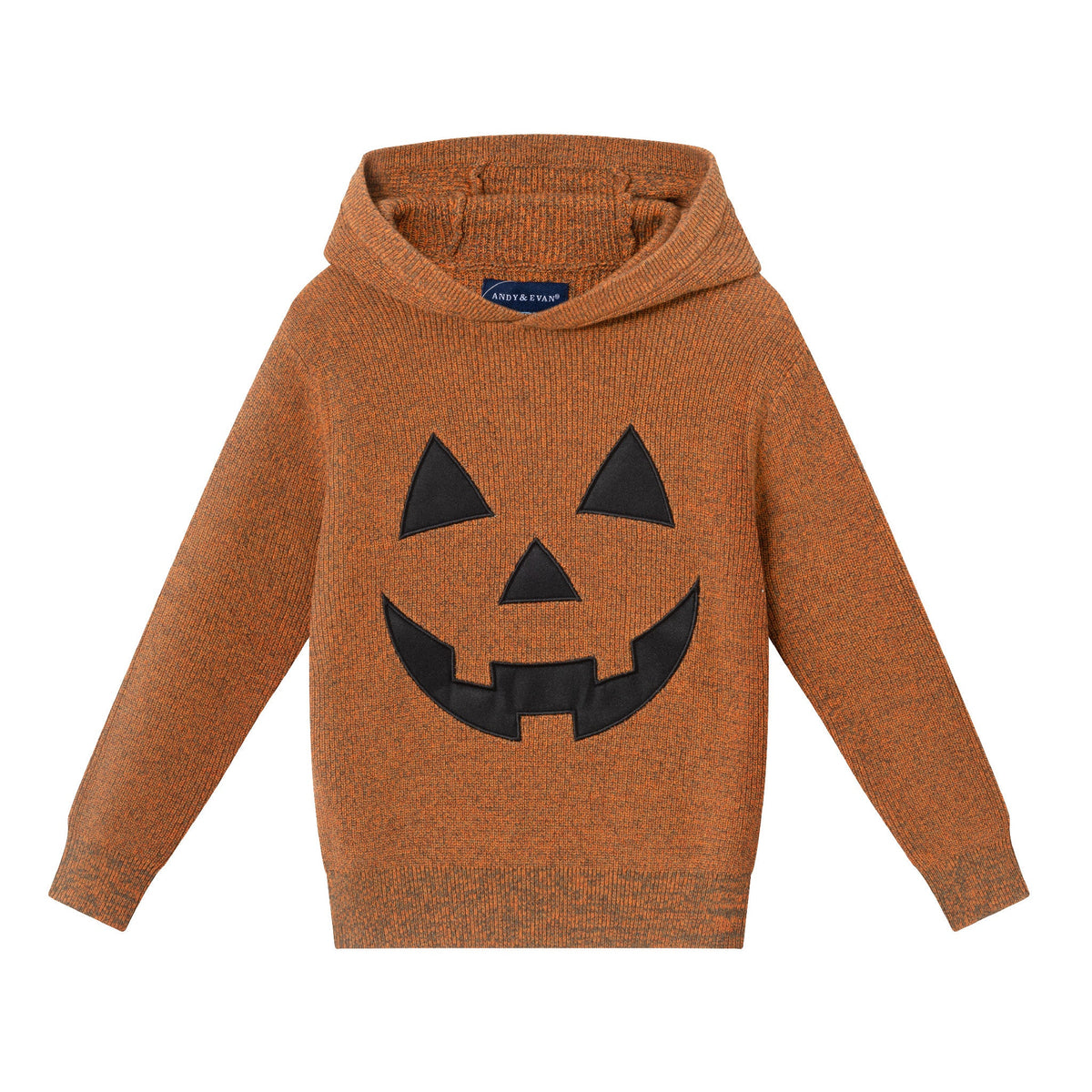 Kids Hooded Sweater | Orange Pumpkin