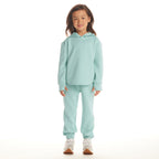 Kids Embossed Lounge Set | Aqua Bows