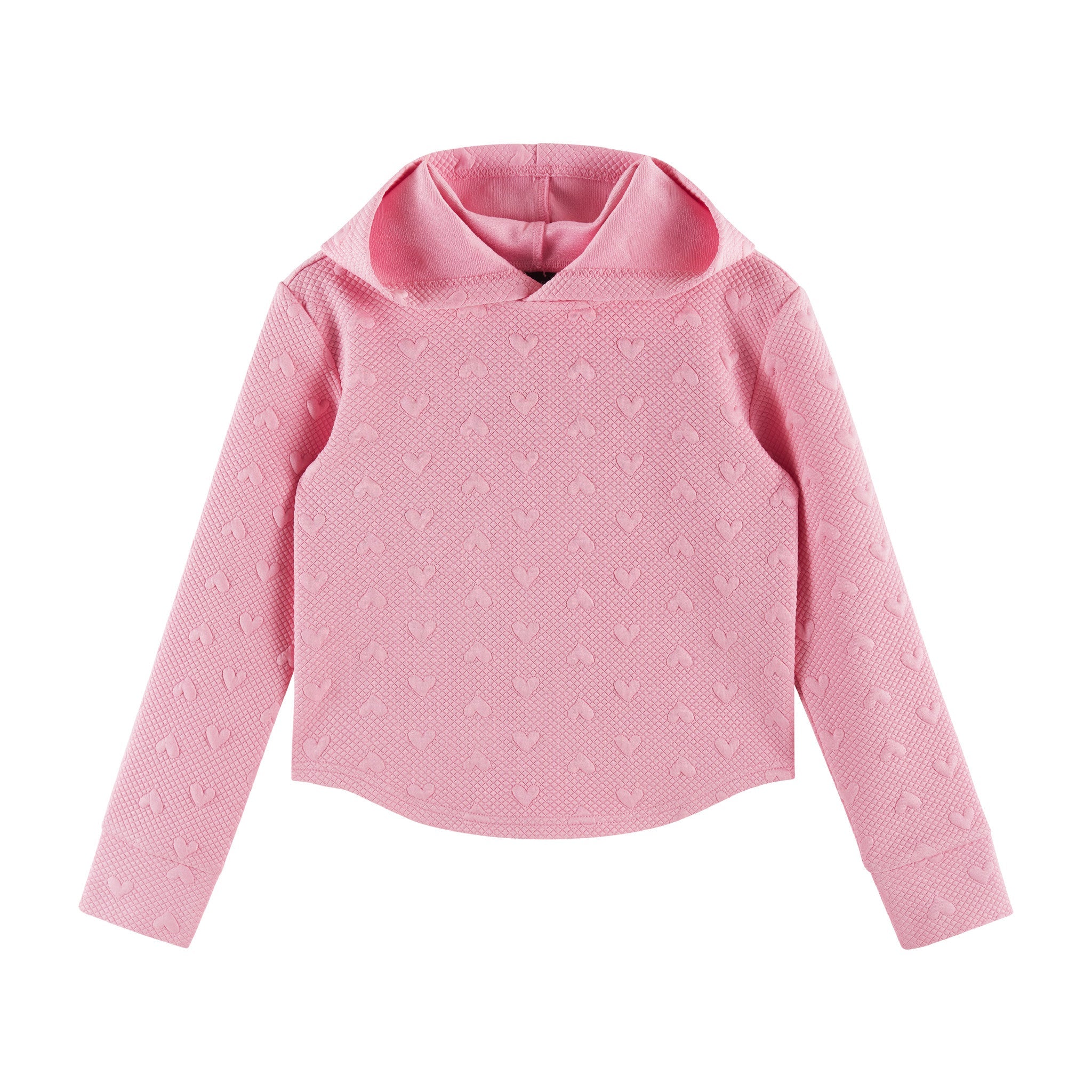 Kids Embossed Lounge Set | Pink Hearts