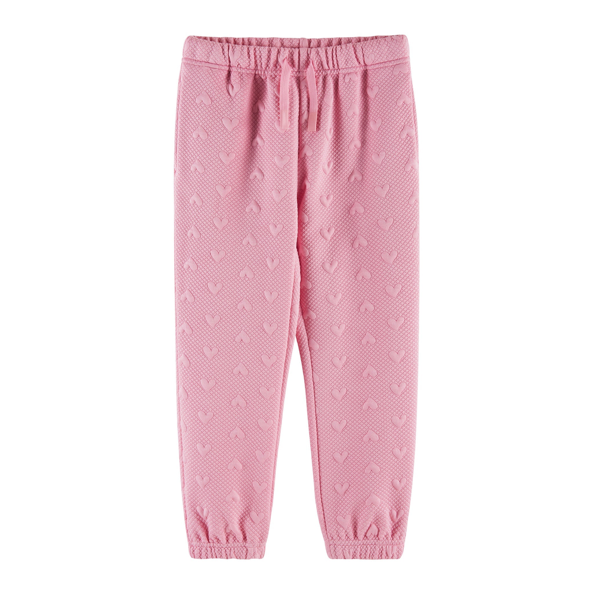 Kids Embossed Lounge Set | Pink Hearts