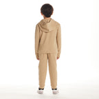 Kids Embossed Lounge Set | Taupe Bear