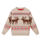 Kids Fair Isle Sweater & Twill Pant Set | Moose Motif