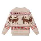 Kids Fair Isle Sweater & Twill Pant Set | Moose Motif