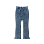 Kids Knit Denim Pant | Mid Wash