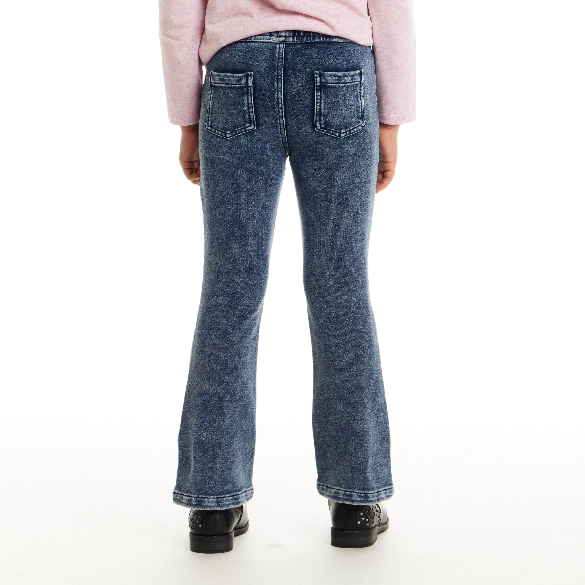 Kids Knit Denim Pant | Mid Wash