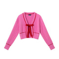 Tween (7-16) Cardigan Sweater with Bow | Pink Eyelash
