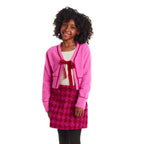 Tween (7-16) Cardigan Sweater with Bow | Pink Eyelash