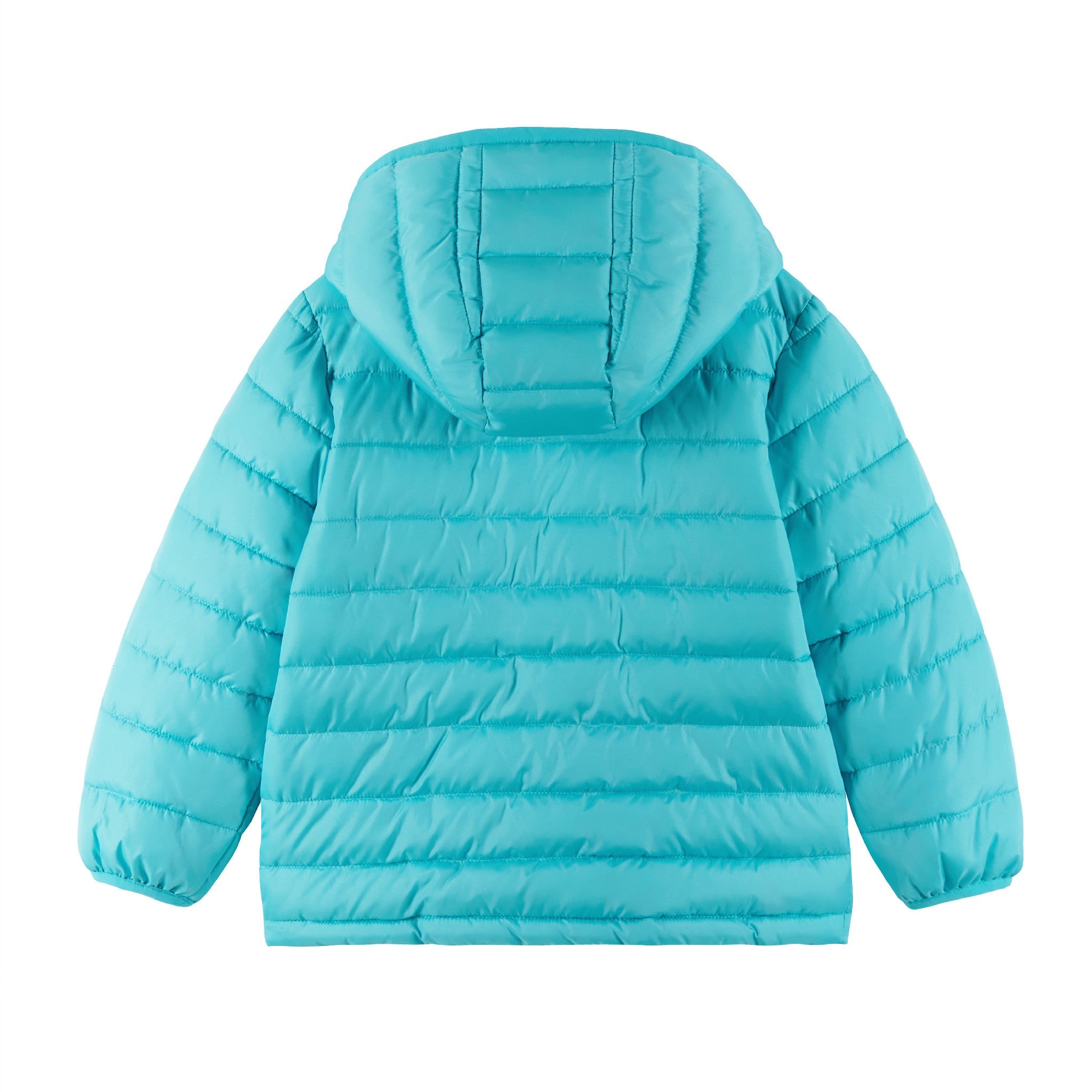 Kids Printed Reversible Puffer Jacket | Pink Smiley