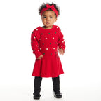 Infant Dress & Headband Set | Festive Dot
