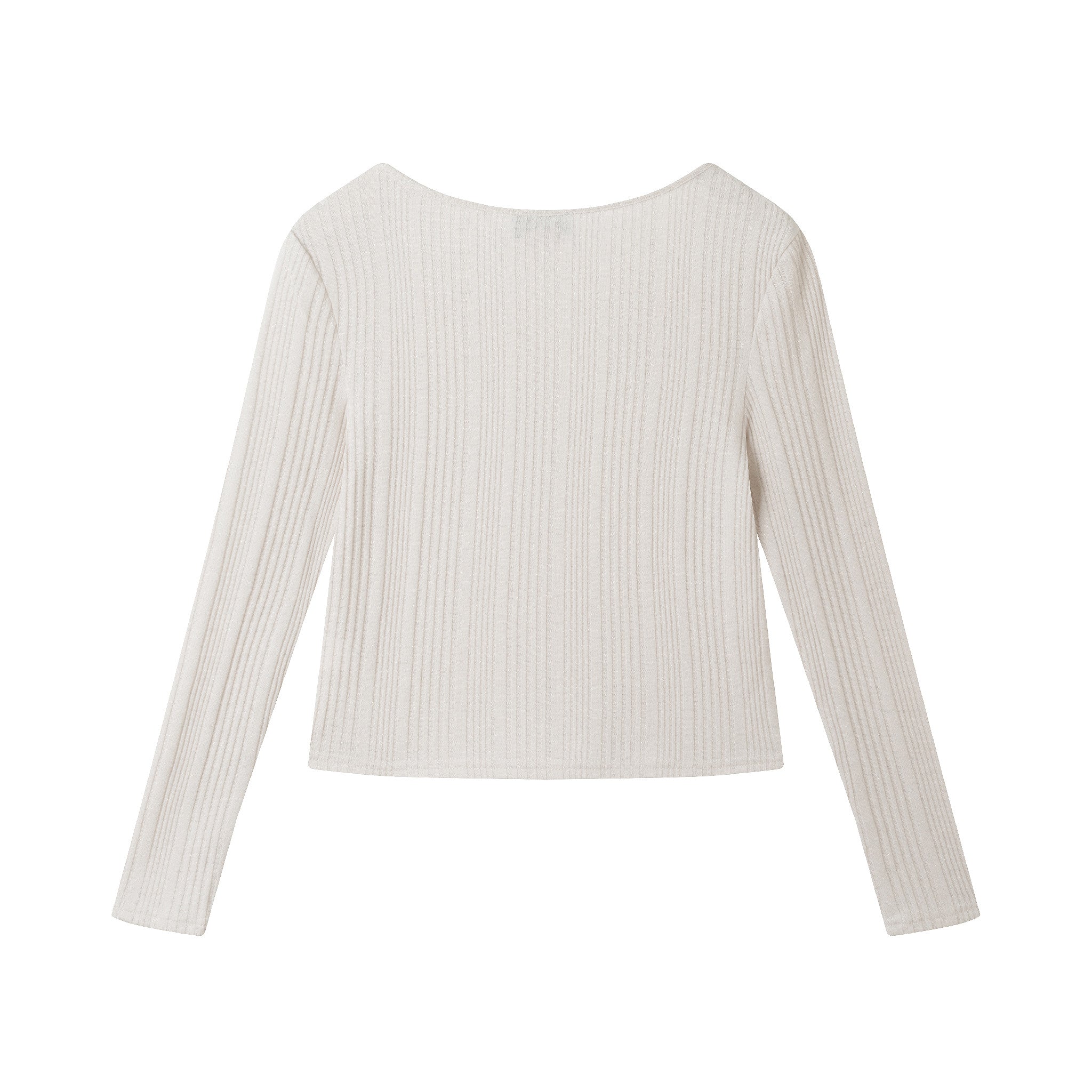 Tween (7-16) Ribbed Top & Houndstooth Skirt Set | Ivory & Pink