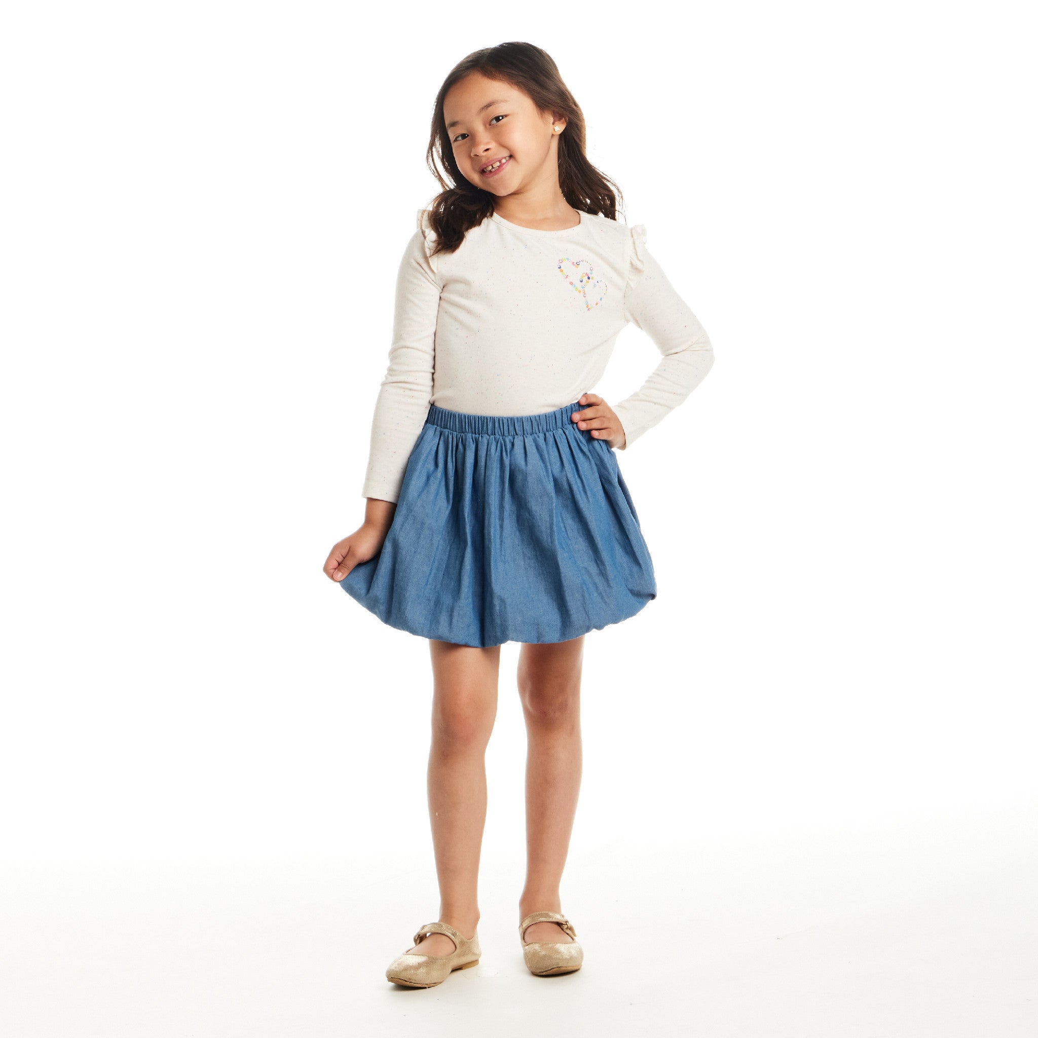 Kids Graphic Tee & Bubble Skirt Set | Best Friends