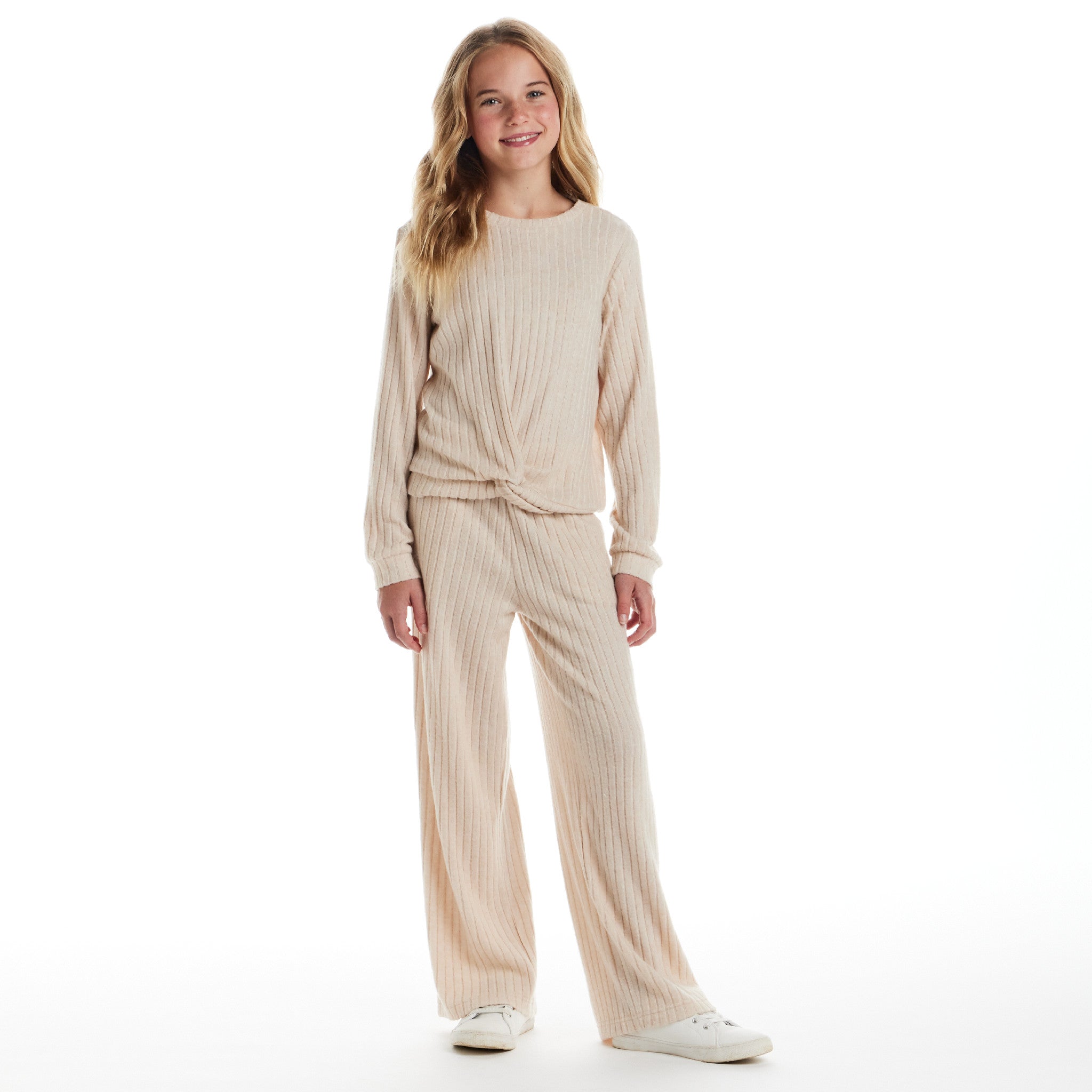 Tween (7-16) Hacci Rib Lounge Set | Oatmeal