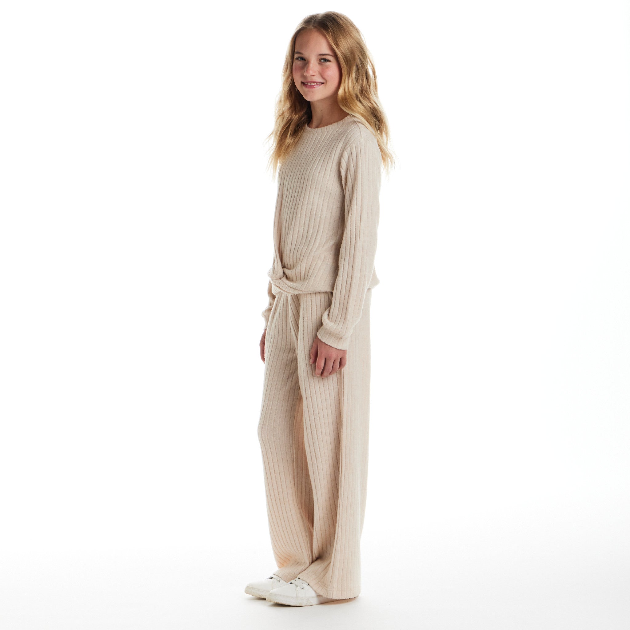 Tween (7-16) Hacci Rib Lounge Set | Oatmeal