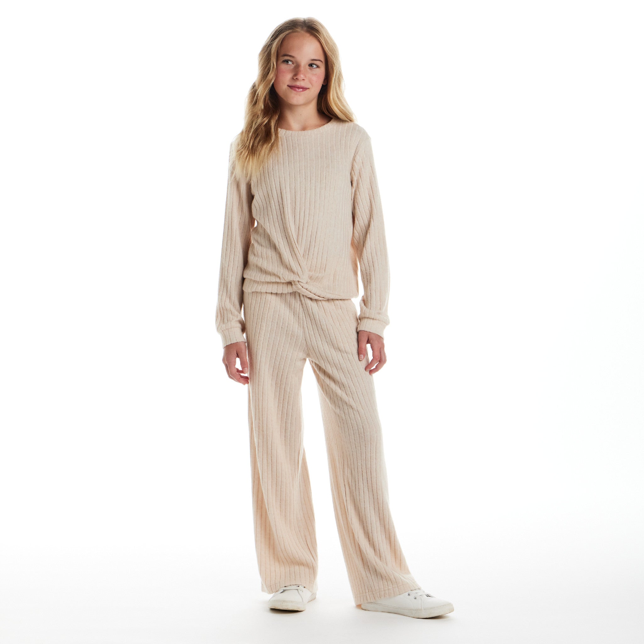 Tween (7-16) Hacci Rib Lounge Set | Oatmeal